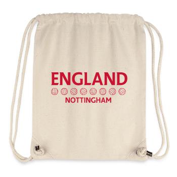 Nottingham England Fußballemblem - Stanley/Stella recycelter Gym Bag - Naturweiß - Vorne