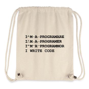 Geek - Stanley/Stella recycelter Gym Bag - Naturweiß - Vorne