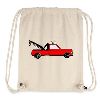 Abschleppwagen rot - Stanley/Stella recycelter Gym Bag - Naturweiß - Vorne