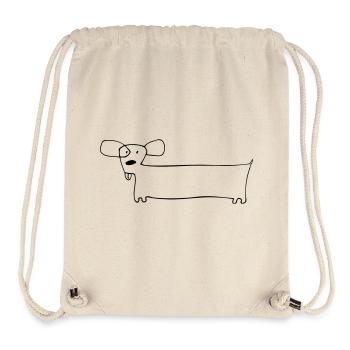 01 Doggie Long - Stanley/Stella Recycled Gym Bag - natural - Front