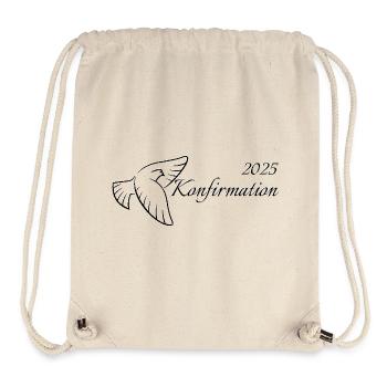 Confirmation 2025 Flying Dove Holy Spirit - Stanley/Stella Recycled Gym Bag - natural - Front