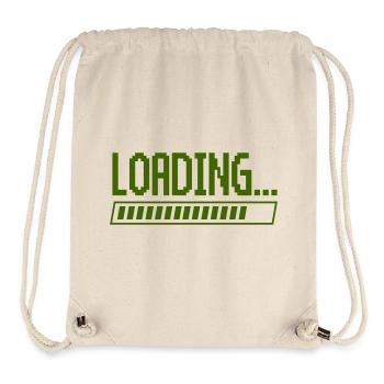 Barre de chargement Pixel Design - Sac à cordon recyclé Stanley/Stella - blanc naturel - Devant
