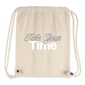 Take Your Time Design - Stanley/Stella Recycled Gym Bag - natural - Front