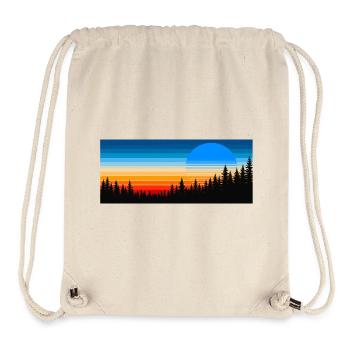 Forest sunset in colorful streaks - Stanley/Stella Recycled Gym Bag - natural - Front