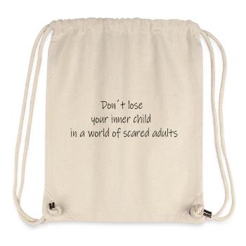 Don't lose your inner child - Stanley/Stella Recycled Gym Bag - natural - Front