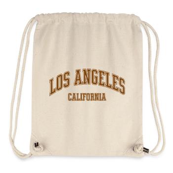Los Angeles California Vintage College Style - Stanley/Stella recycelter Gym Bag - Naturweiß - Vorne