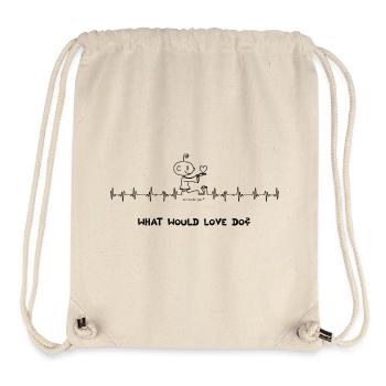 What would love do? - Stanley/Stella Recycled Gym Bag - natural - Front