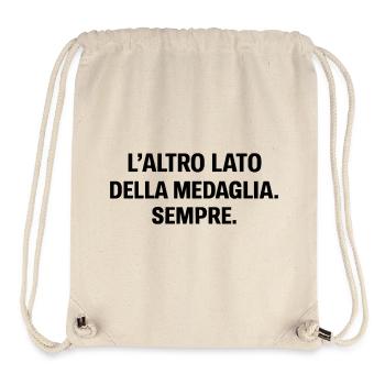 L’autre face de la médaille - Sac à cordon recyclé Stanley/Stella - blanc naturel - Devant