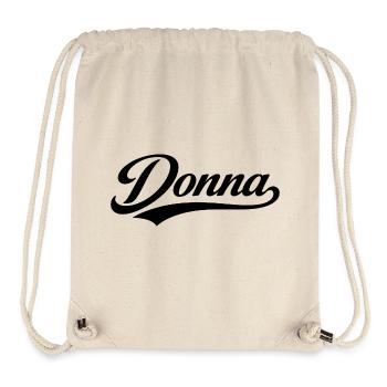 Donna name first last family gifts  - Stanley/Stella Recycled Gym Bag - natural - Front