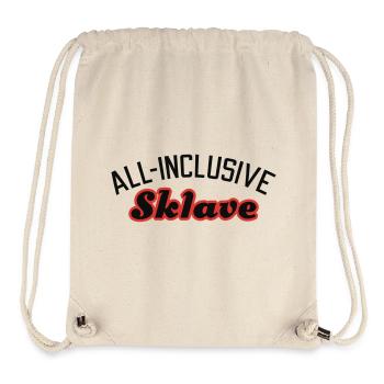 All inclusive Sklave - Stanley/Stella recycelter Gym Bag - Naturweiß - Vorne