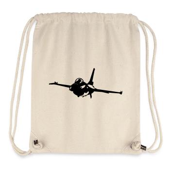 Kampfjet - Stanley/Stella recycelter Gym Bag - Naturweiß - Vorne