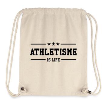 Athlétisme is life - Sac à cordon recyclé Stanley/Stella - blanc naturel - Devant