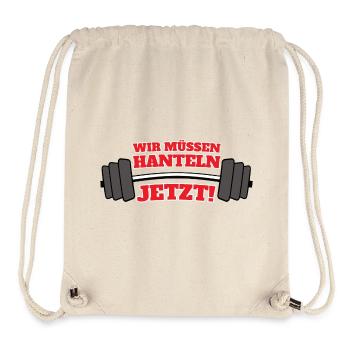 Wir müssen hanteln - Stanley/Stella recycelter Gym Bag - Naturweiß - Vorne