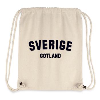 GOTLAND Sweden Schweden - Stanley/Stella recycelter Gym Bag - Naturweiß - Vorne