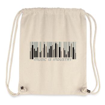 music is industry - Stanley/Stella recycelter Gym Bag - Naturweiß - Vorne