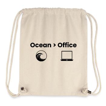 Ocean > Office Adventure Shirt - Stanley/Stella Recycled Gym Bag - natural - Front