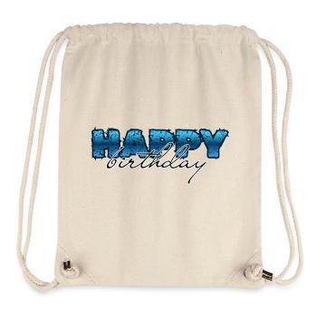 Happy Birthday, Congratulations, Birthday - Stanley/Stella Recycled Gym Bag - natural - Front
