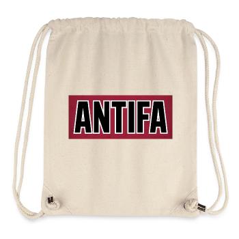 Antifa – Antifaschistisches Merch - Stanley/Stella recycelter Gym Bag - Naturweiß - Vorne