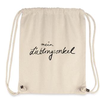 mein Lieblingsonkel - Stanley/Stella recycelter Gym Bag - Naturweiß - Vorne