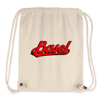 Basel Schriftzug Retro - Stanley/Stella recycelter Gym Bag - Naturweiß - Vorne