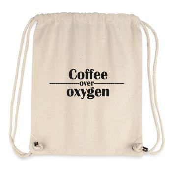 Coffee Over Oxygen Typography - Stanley/Stella Recycled Gym Bag - natural - Front