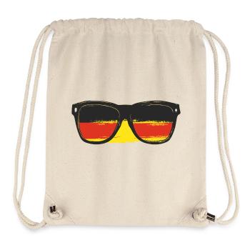 Lunettes de soleil Drapeau de l’Allemagne - Sac à cordon recyclé Stanley/Stella - blanc naturel - Devant