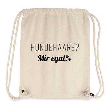 Hundehaare? Mir egal. Spruch für Hundemenschen - Stanley/Stella recycelter Gym Bag - Naturweiß - Vorne