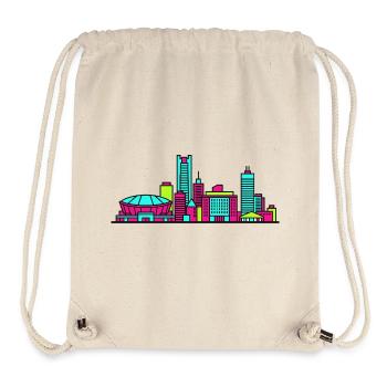 Saitama City Skyline Super Arena Linienkunst - Stanley/Stella recycelter Gym Bag - Naturweiß - Vorne