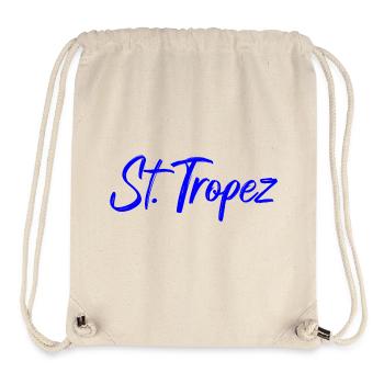 St Tropez - Sac à cordon recyclé Stanley/Stella - blanc naturel - Devant