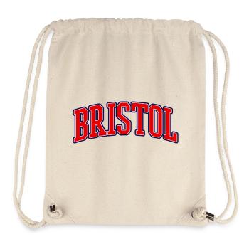 Bristol Varsity Schriftzug - Stanley/Stella recycelter Gym Bag - Naturweiß - Vorne