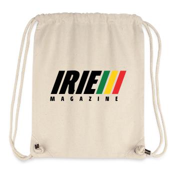 IRIE Magazine Reggae Rasta Roots Musique Culture - Sac à cordon recyclé Stanley/Stella - blanc naturel - Devant