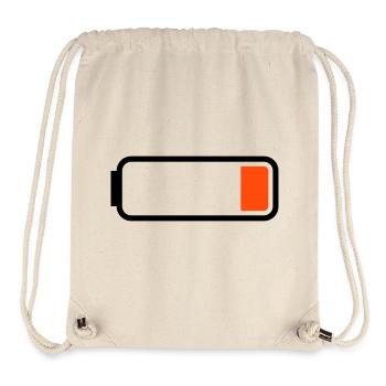 Batterie leer - Stanley/Stella recycelter Gym Bag - Naturweiß - Vorne