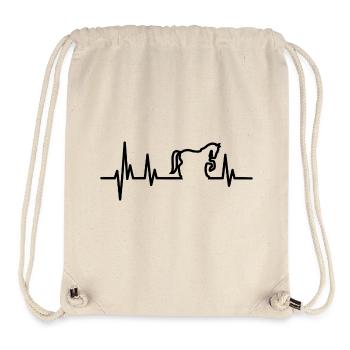 Horse equestrian gift horse design black - Stanley/Stella Recycled Gym Bag - natural - Front