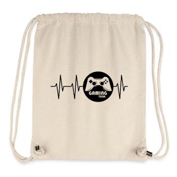 pulse gaming heartbeat controller icon icon logo - Stanley/Stella Recycled Gym Bag - natural - Front