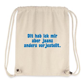 Berliner Icke Spruch - Stanley/Stella recycelter Gym Bag - Naturweiß - Vorne