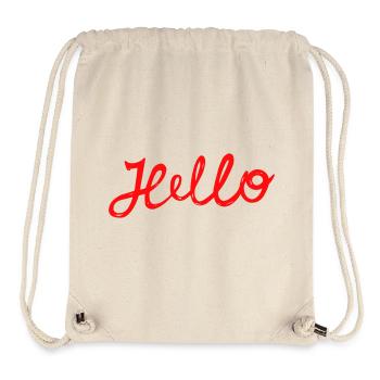 Hello Greeting - Stanley/Stella Recycled Gym Bag - natural - Front