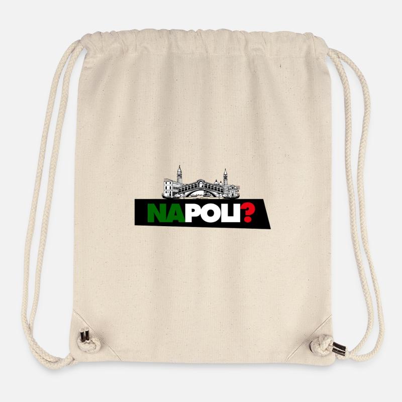 Naples? - Sac à cordon recyclé Stanley/Stella - blanc naturel