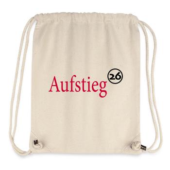 Aufsteiger 2026 Aufstieg - Stanley/Stella recycelter Gym Bag - Naturweiß - Vorne