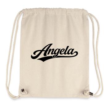 Angela name first last family - Stanley/Stella Recycled Gym Bag - natural - Front