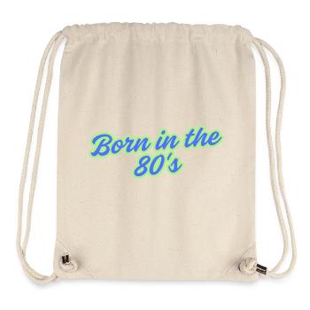 Born_in_the_80-s_20260602_152915_0000 - Stanley/Stella recycelter Gym Bag - Naturweiß - Vorne
