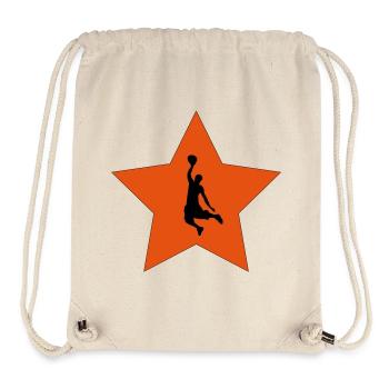 Star du basket - Sac à cordon recyclé Stanley/Stella - blanc naturel - Devant