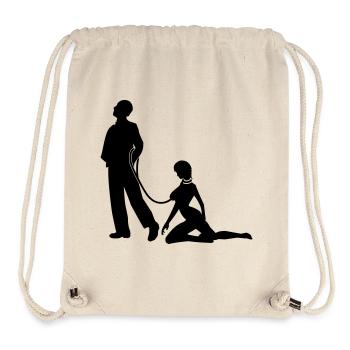 Frau an der Leine Junggesellen - Stanley/Stella recycelter Gym Bag - Naturweiß - Vorne