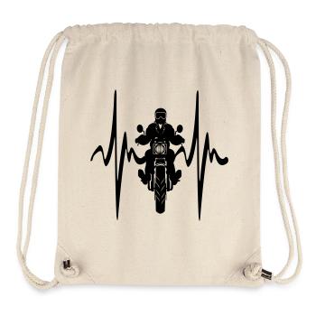 Motorische Frontansicht Cardio-Herzfrequenz - Stanley/Stella recycelter Gym Bag - Naturweiß - Vorne