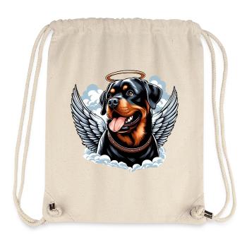Süßer Rottweiler Engel Heiligenschein - Stanley/Stella recycelter Gym Bag - Naturweiß - Vorne