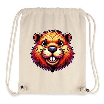 Bieber - Stanley/Stella recycelter Gym Bag - Naturweiß - Vorne