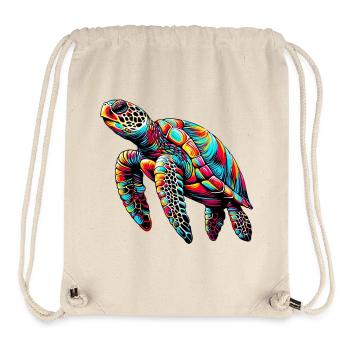 Schildkröte - Stanley/Stella recycelter Gym Bag - Naturweiß - Vorne