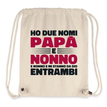 Papa und Opa - Stanley/Stella recycelter Gym Bag - Naturweiß - Vorne