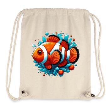 Clownfisch - Stanley/Stella recycelter Gym Bag - Naturweiß - Vorne