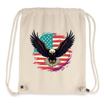 Bald eagle - Stanley/Stella Recycled Gym Bag - natural - Front