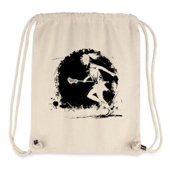 Lacrosse Player - Stanley/Stella Recycled Gym Bag - natural - Front